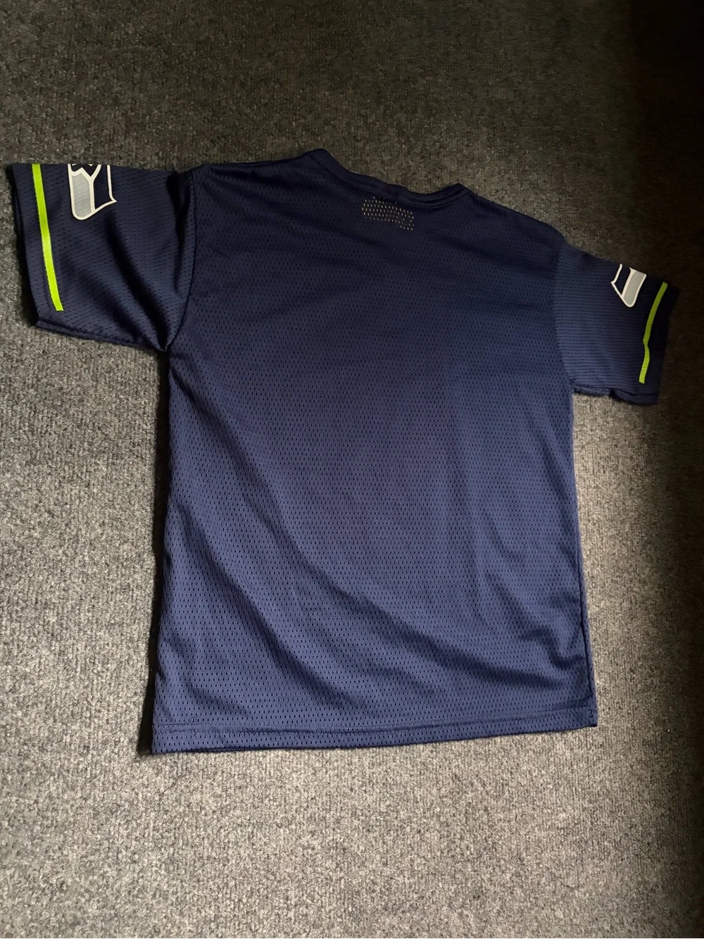 Vintage Seattle Seahawks Youth Navy Short Sleeve Jersey